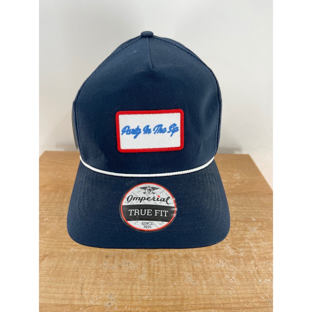 Ole Miss Imperial Navy Blue Party In The Sip Rope Snapback Hat True Fit NWT